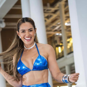 Look Sereia Azul Luxo – Fantasia Completa de Carnaval que Brilha em Você