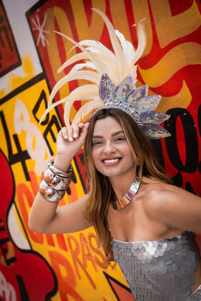 Look Completo Silver Glam Shine – Vestido Prateado de Carnaval