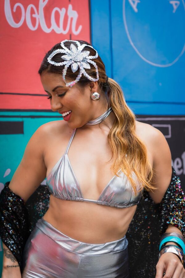 Kimono Feminino Paetê Carnaval Glow Statement